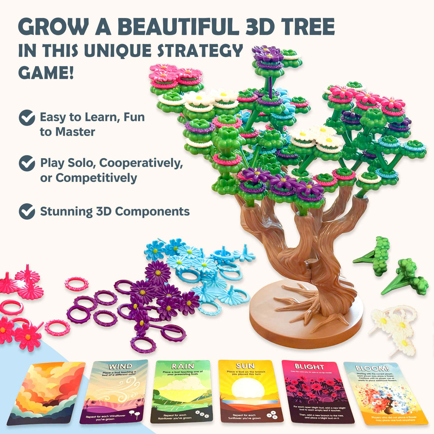 Bloomchasers: Delightful 3D Tree Game of Flowers and Wits