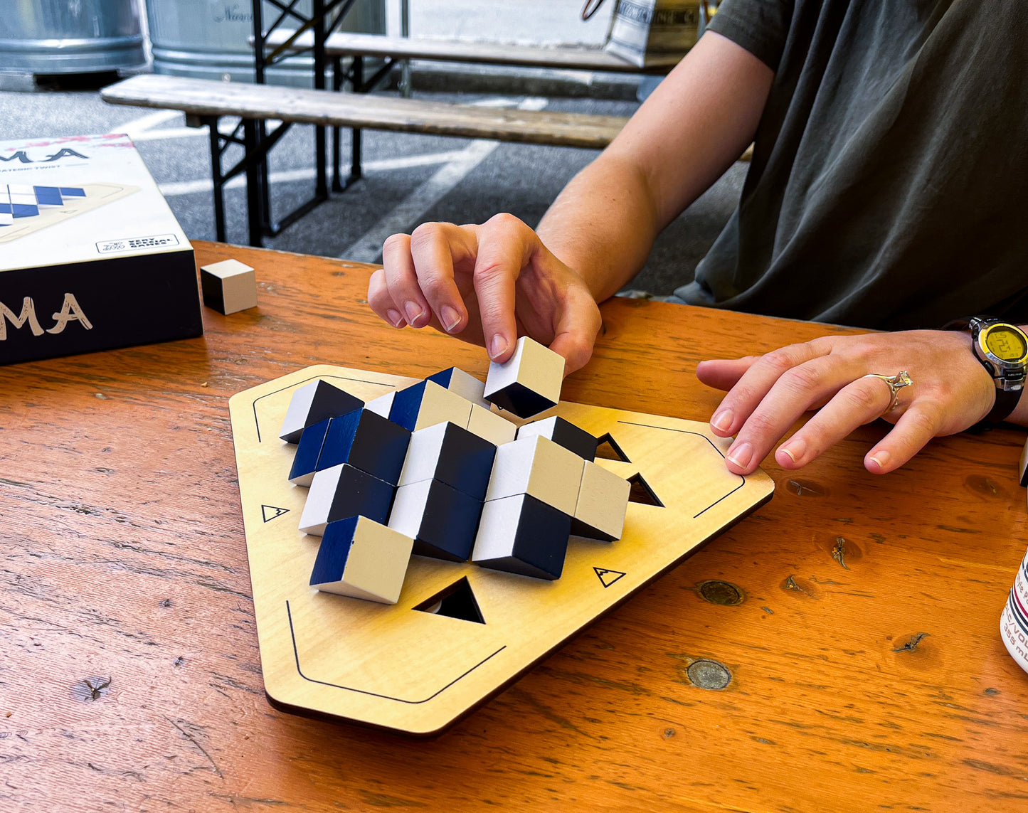 Yamma: Spinning 4-in-a-Row Game in 3D