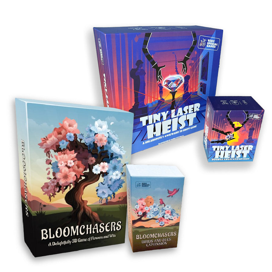 3D Game Bundle: Bloomchasers + Tiny Laser Heist Base Games + Expansion ...