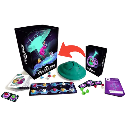 Abducktion Base Game + IntergalacDuck Expansion (ships inside main box!)